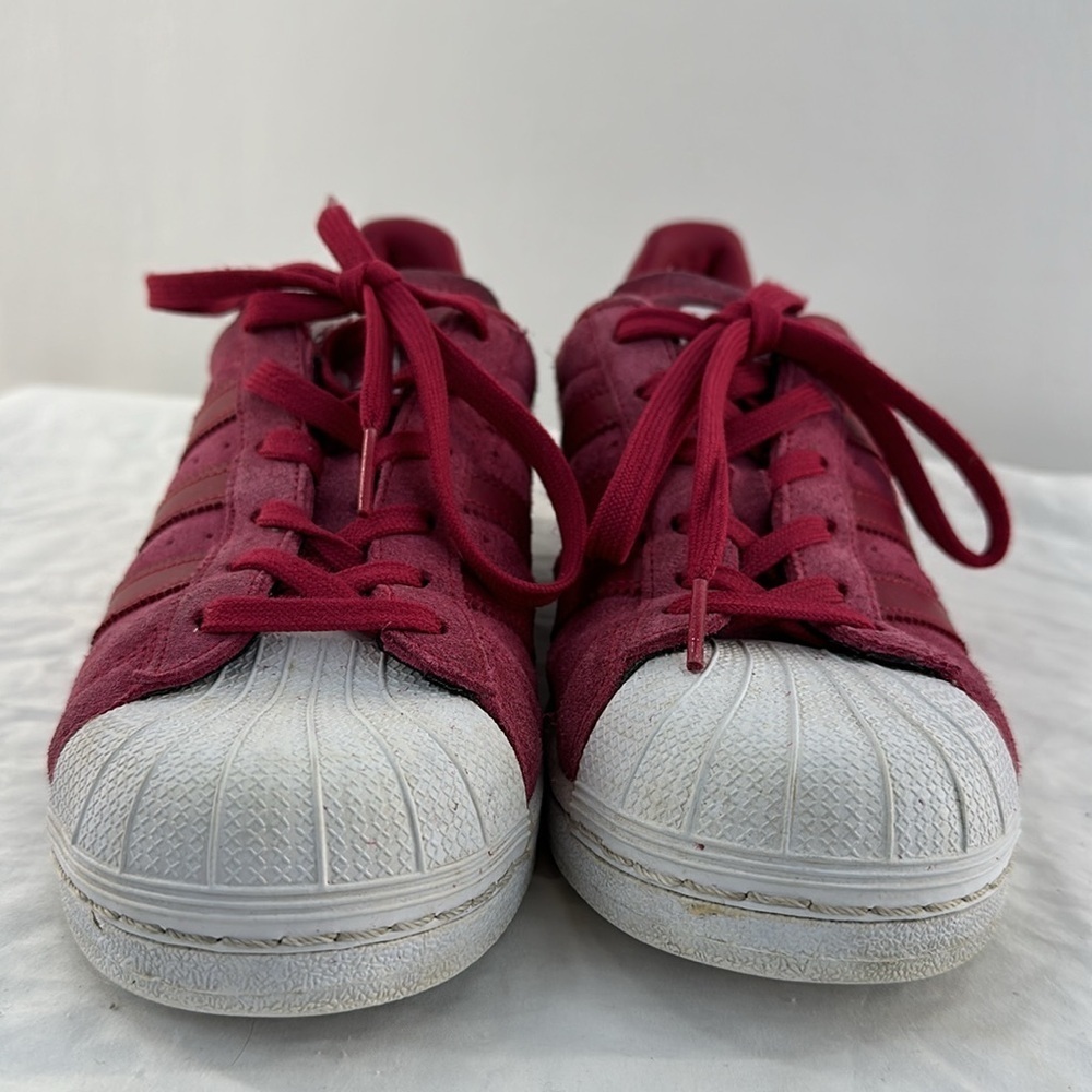 Adidas Superstar Pink Suede Sneakers - Picture 9 of 11